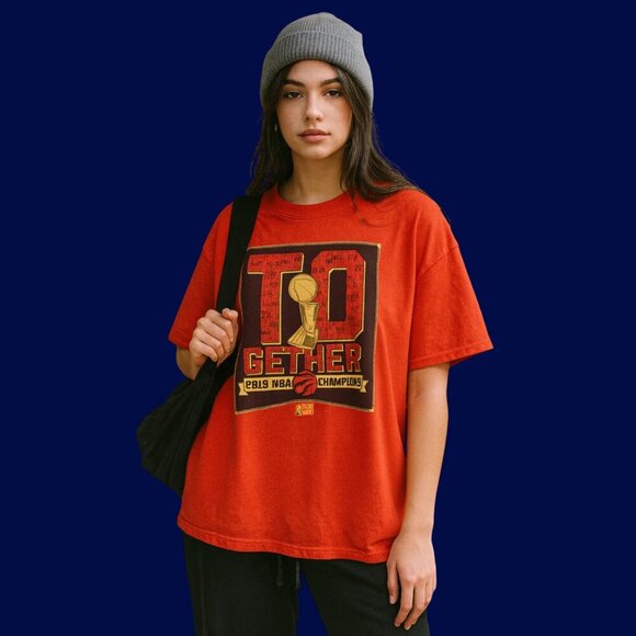 Toronto Raptors 2019 NBA Champions Graphic Tee | Size L | ’47 Brand - Picture 3 of 10